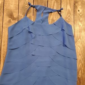 Royal Blue Ruffle Tank